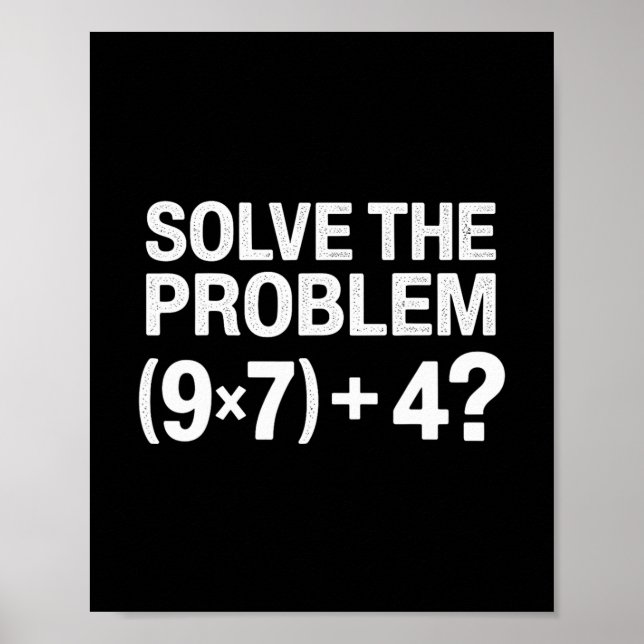 Funny 67 Meme Pemdas Math Teacher Brainrot Element Poster (Front)