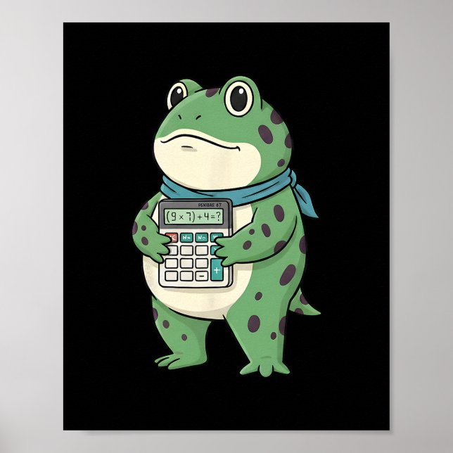 Funny 67 Meme Pemdas Math Teacher Six Seven Frog  Poster (Front)