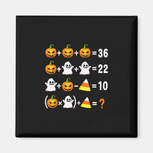 Funny 67 Meme Pumpkin Ghost Math Teacher Halloween Magnet