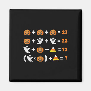 Funny 67 Meme Pumpkin Ghost Math Teacher Halloween Magnet