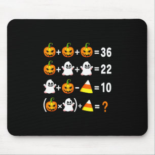Funny 67 Meme Pumpkin Ghost Math Teacher Halloween Mouse Pad