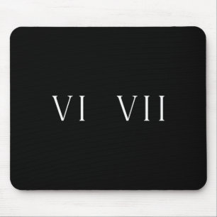 Funny 67 Meme Roman Numerals History Student Acade Mouse Pad