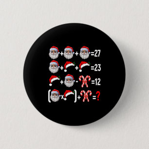 Funny 67 Meme Santa Christmas Tree Math Teacher Xm 6 Cm Round Badge