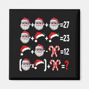 Funny 67 Meme Santa Christmas Tree Math Teacher Xm Magnet