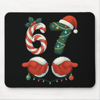 Funny 67 Meme Santa Hand Christmas Pajamas Men Wom Mouse Pad