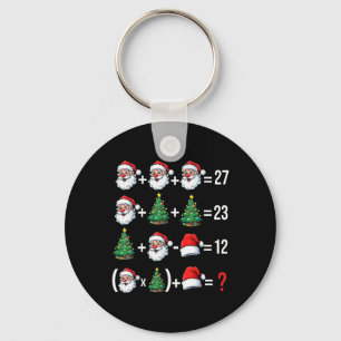 Funny 67 Meme Santa Math Teacher Christmas Pajama Key Ring