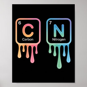 Funny 67 Meme Science Chemistry Nerd Humor Periodi Poster
