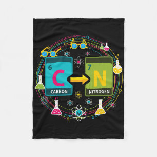 Funny 67 Meme Science Chemistry Teacher Periodic T Fleece Blanket