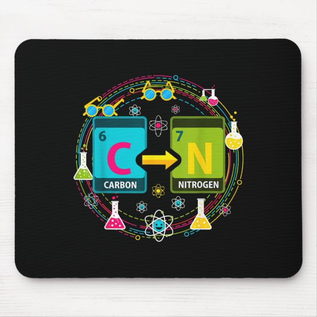 Funny 67 Meme Science Chemistry Teacher Periodic T Mouse Pad (Front)