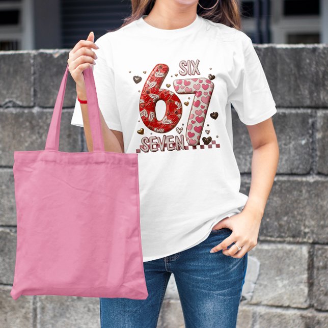 Funny 67 Meme Six Seven Cute Valentine's Day T-Shirt (Creator Uploaded)