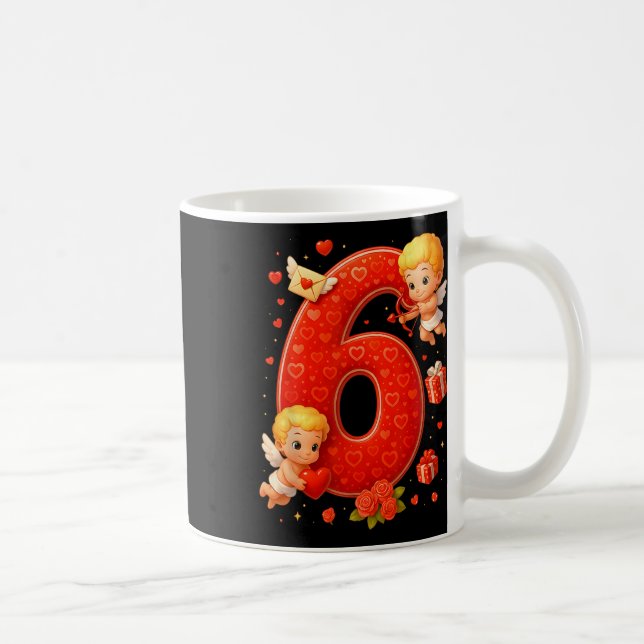 Funny 67 Meme Six Seven Matching Couples Valentine Coffee Mug (Right)