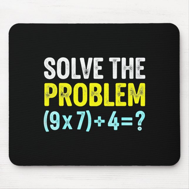 Funny 67 Meme Six Seven Math Teacher Brain-rot Jok Mouse Pad (Front)