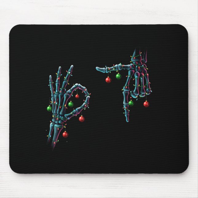 Funny 67 Meme Skeleton 67 Christmas Holiday Women  Mouse Pad (Front)