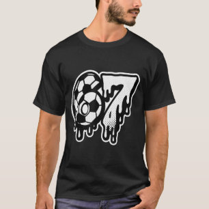 Funny 67 Meme Slang Soccer Ice Cream Drip Six Seve T-Shirt