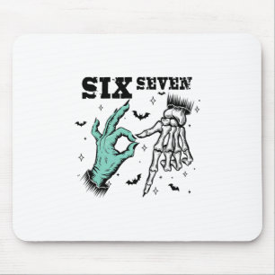 Funny 67 Meme Spooky Skeleton Six Seven Gen Alpha Mouse Pad