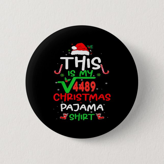 Funny 67 Meme Square Root 4489 Slang Math Teacher  6 Cm Round Badge (Front)