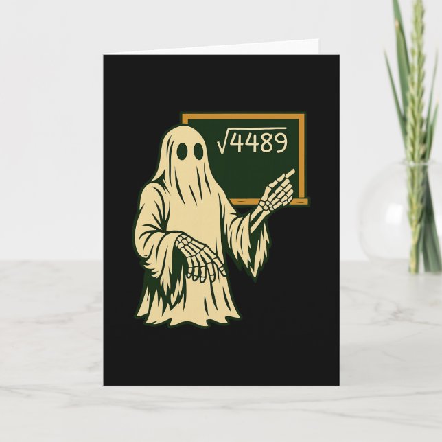 Funny 67 Meme Square Root 4489 Slang Math Teacher  Card (Front)