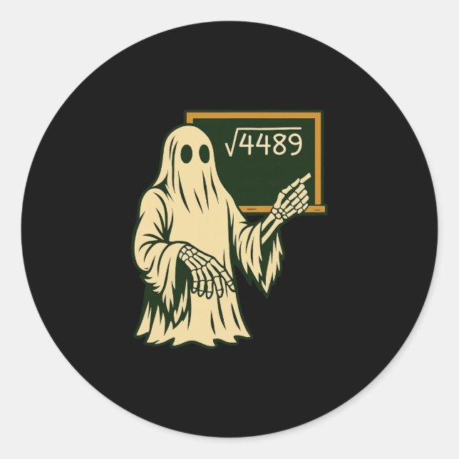 Funny 67 Meme Square Root 4489 Slang Math Teacher  Classic Round Sticker (Front)
