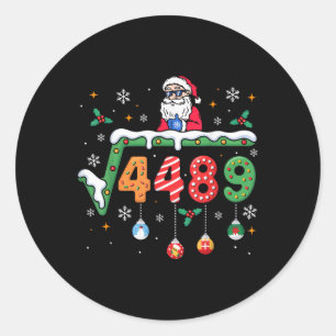 Funny 67 Meme Square Root 4489 Slang Math Teacher Classic Round Sticker
