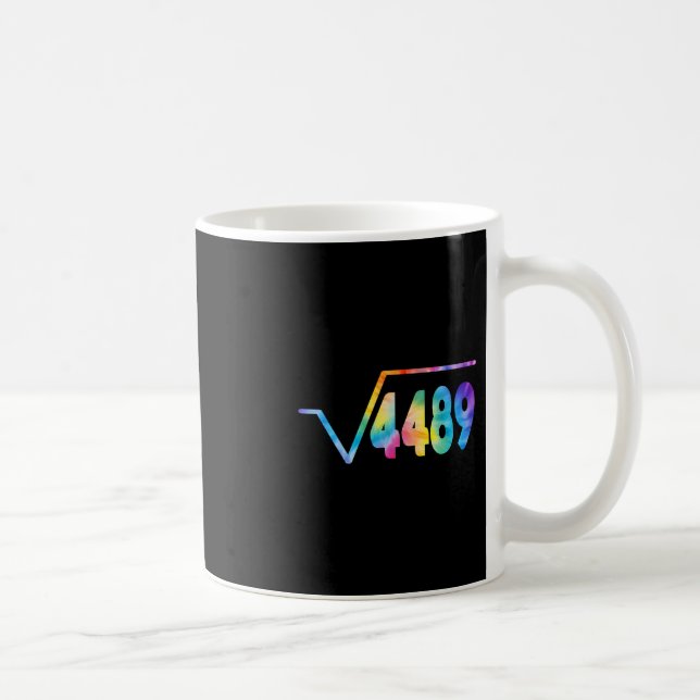 Funny 67 Meme Square Root 4489 Slang Math Teacher  Coffee Mug (Right)