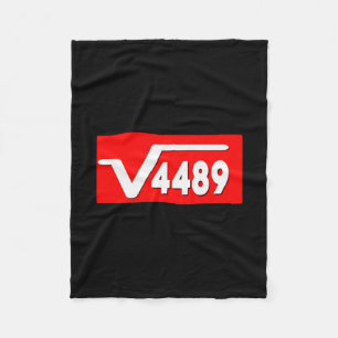 Funny 67 Meme Square Root 4489 Slang Math Teacher  Fleece Blanket