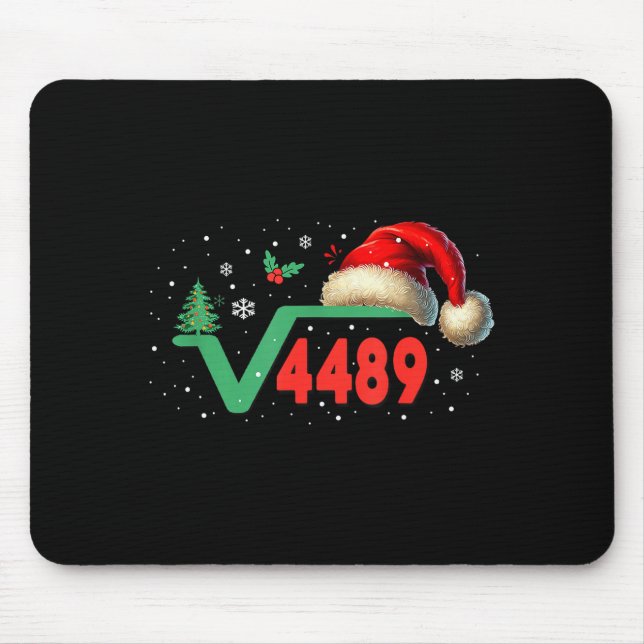 Funny 67 Meme Square Root 4489 Slang Math Teacher  Mouse Pad (Front)