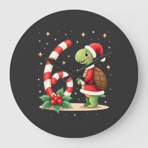 Funny 67 Meme Turtle Christmas PJm Men Women Famil Large Clock