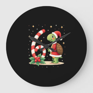 Funny 67 Meme Turtle Christmas PJm Men Women Famil Large Clock