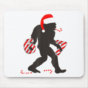Funny 67 Meme With Bigfoot And Candy Canes Christm Mouse Pad