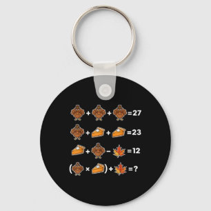 Funny 67 Memethanksgiving Math Teacher Puzzle Turk Key Ring