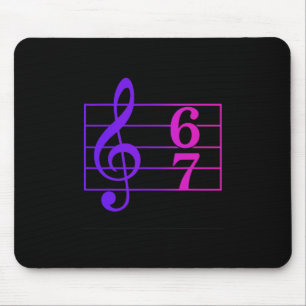 Funny 67 Music Meme Slang Music Teacher Humor Retr Mouse Pad