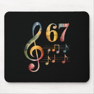 Funny 67 Music Meme Slang Six Seven Music Teacher  Mouse Pad