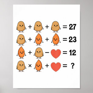 Funny 67 Order Of Operations Sweet Potato Grouchy Poster