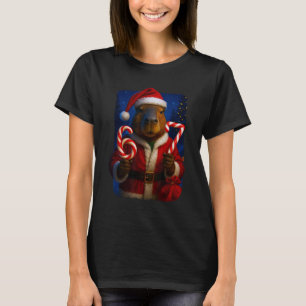 Funny 67 Santa Capyra Six Seven Ironic Christmas M T-Shirt