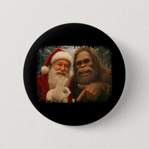 Funny 67 Santa With Bigfoot Six Seven 6 7 Meme Chr Cm Round Badge