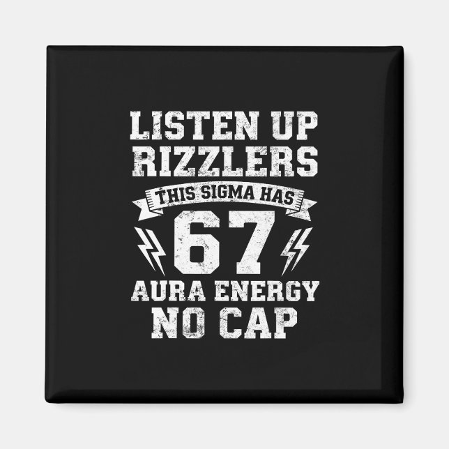 Funny 67 Shirt Meme Six Seven  Magnet (Front)