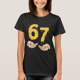 Funny 67 Six Seven Cheesy Mac & Cheese 6 7 Kid T-Shirt