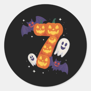 Funny 67 Six Seven Couple Matching Halloween Costu Classic Round Sticker