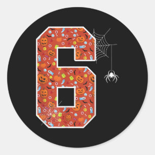 Funny 67 Six Seven Couple Matching Halloween Costu Classic Round Sticker