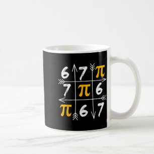 Funny 67 six seven day 3.14 math meme number humou coffee mug