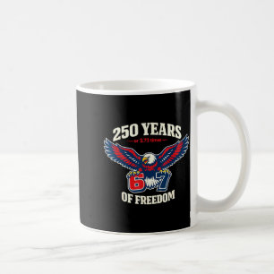 Funny 67 Six Seven Eagle 4th of July Meme USA Flag Coffee Mug