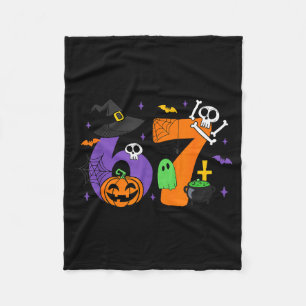 Funny 67 Six Seven Halloween Meme Gen Alpha  Fleece Blanket