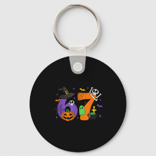 Funny 67 Six Seven Halloween Meme Gen Alpha  Key Ring