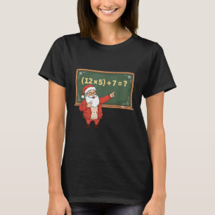 Funny 67 Six Seven Math Teacher Christmas Meme Equ T-Shirt