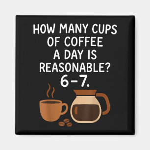 Funny 67 Six Seven Meme Coffee Lover Teacher  Magnet
