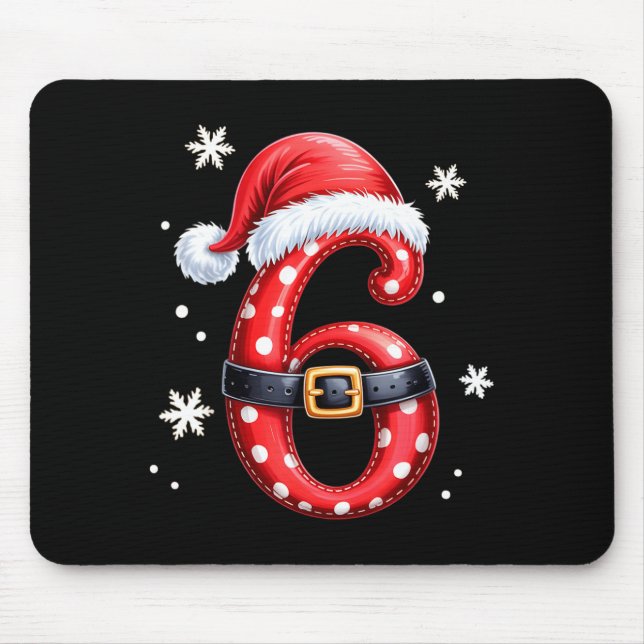 Funny 67 Six Seven Meme Couple Matching Christmas  Mouse Pad (Front)