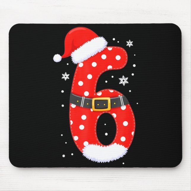 Funny 67 Six Seven Meme Couple Matching Christmas  Mouse Pad (Front)
