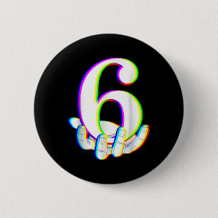 Funny 67 Six Seven Meme Couple Matching Halloween 6 Cm Round Badge
