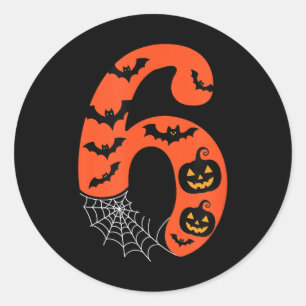 Funny 67 Six Seven Meme Couple Matching Halloween  Classic Round Sticker