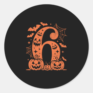 Funny 67 Six Seven Meme Couple Matching Halloween Classic Round Sticker